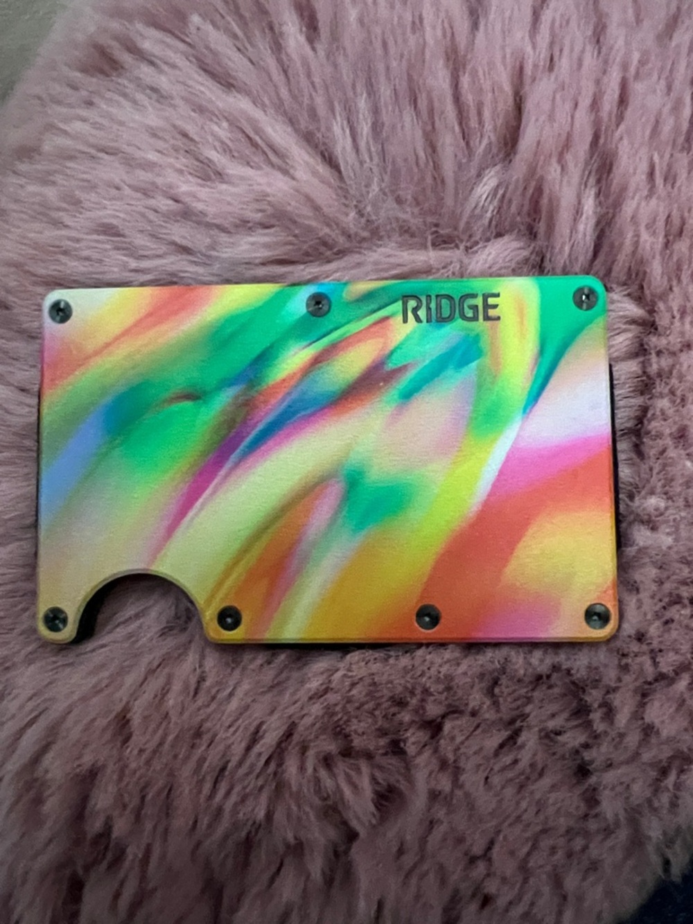 RIDGE Wallet Tye Dye Multicolor Rainbow Design